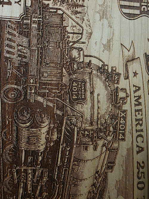 Big Boy 4014 Limited-Edition Engraved Cherry Sign – No. 003