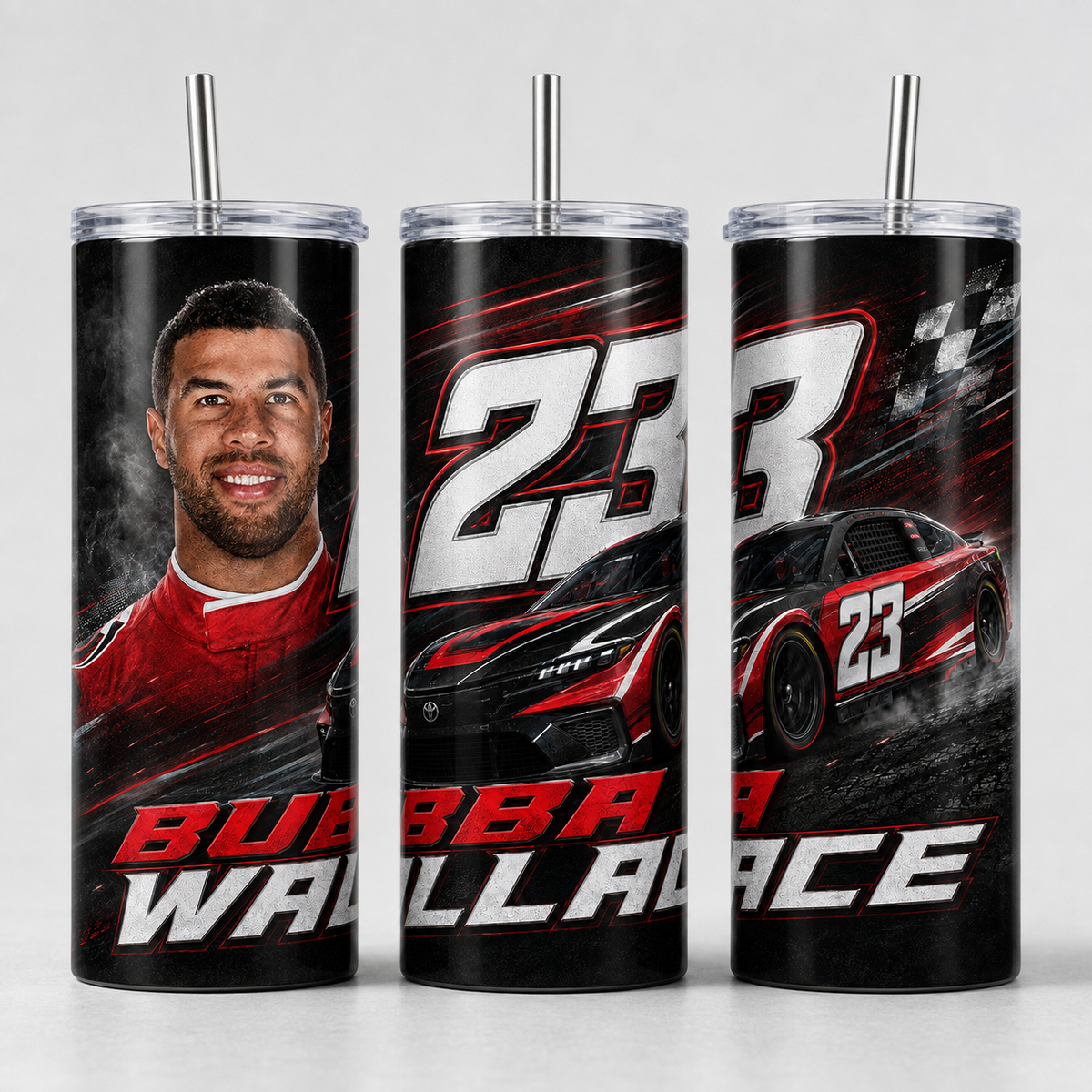 NASCAR Driver 20 oz Skinny Tumbler – Choose Your Driver