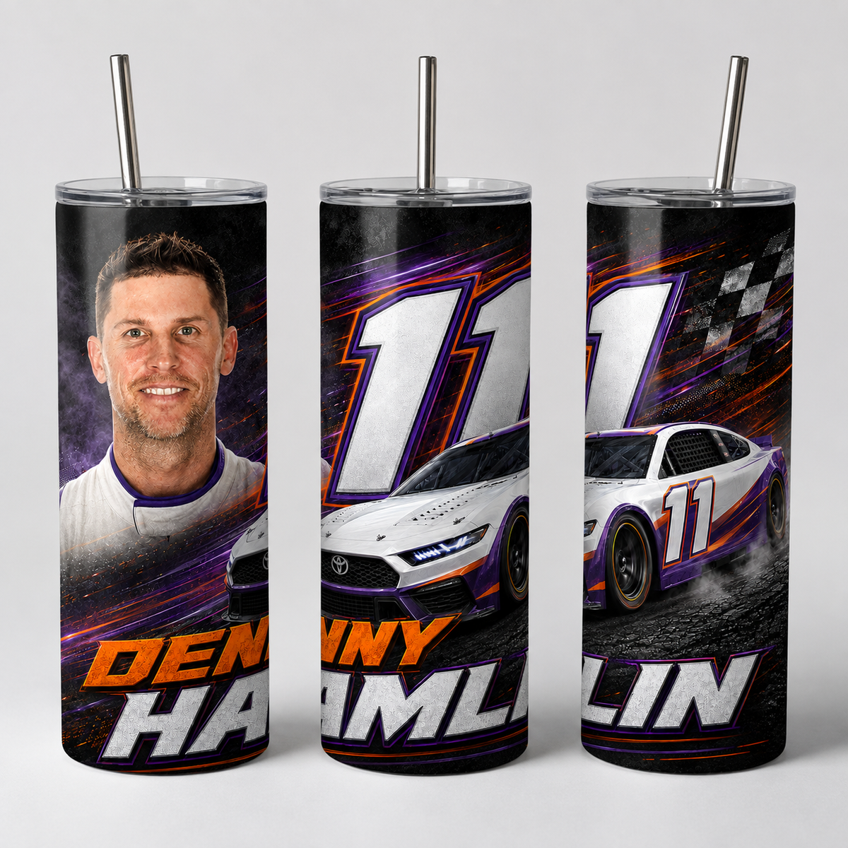 NASCAR Driver 20 oz Skinny Tumbler – Choose Your Driver