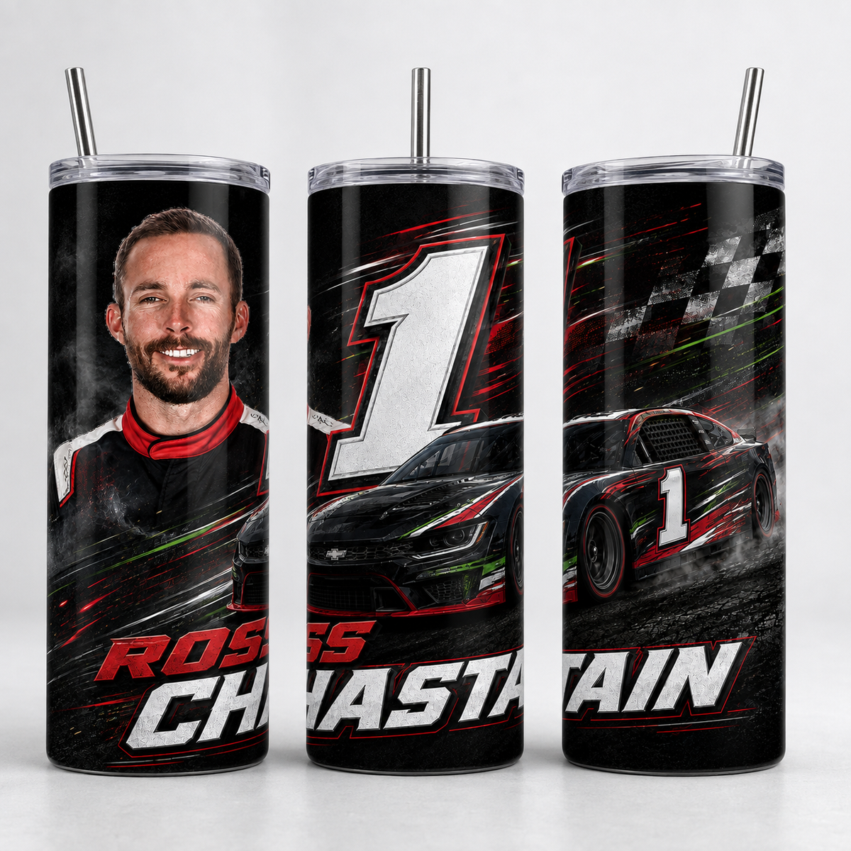 NASCAR Driver 20 oz Skinny Tumbler – Choose Your Driver