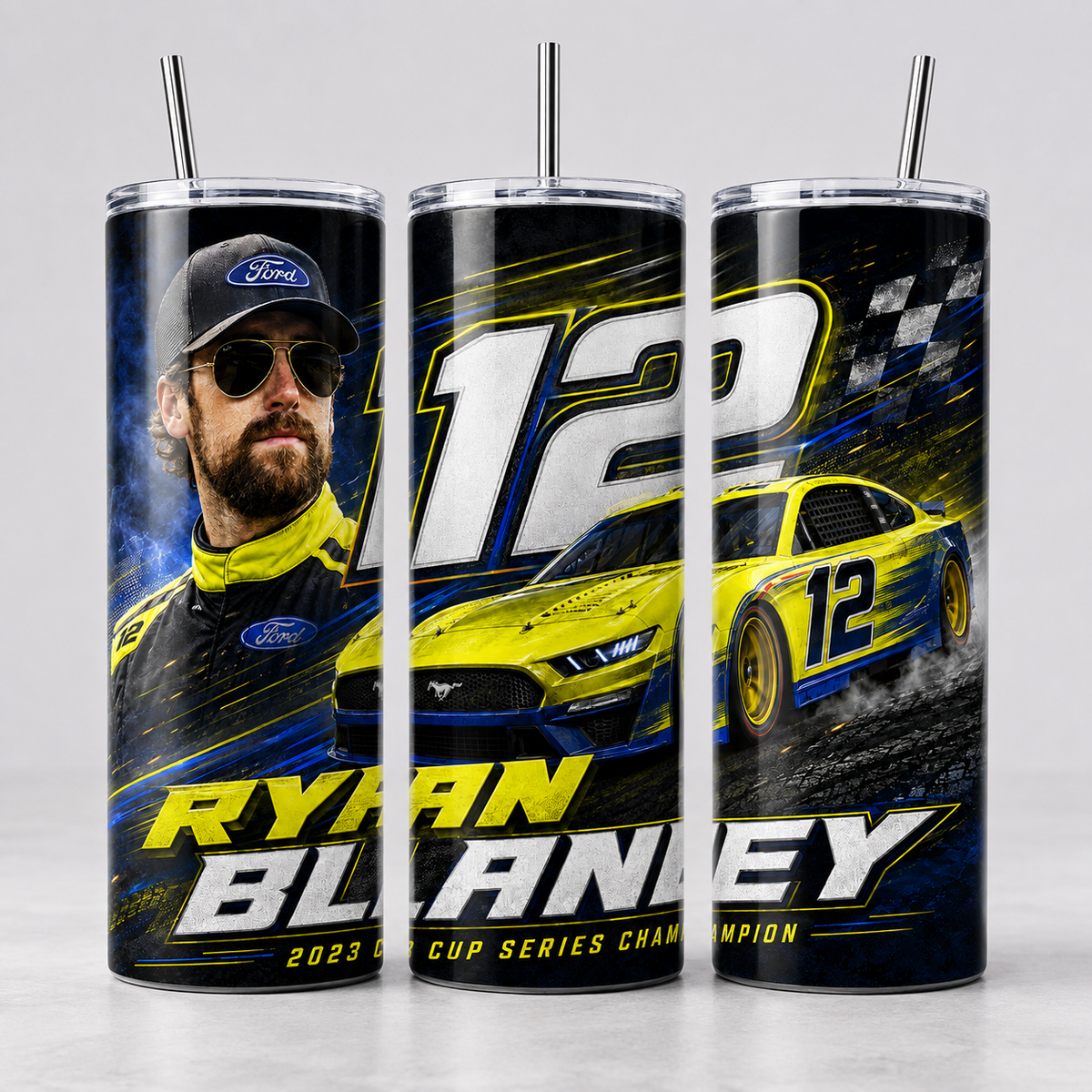 NASCAR Driver 20 oz Skinny Tumbler – Choose Your Driver