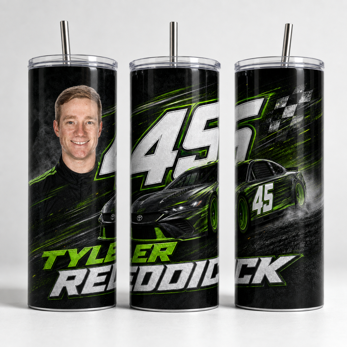 NASCAR Driver 20 oz Skinny Tumbler – Choose Your Driver